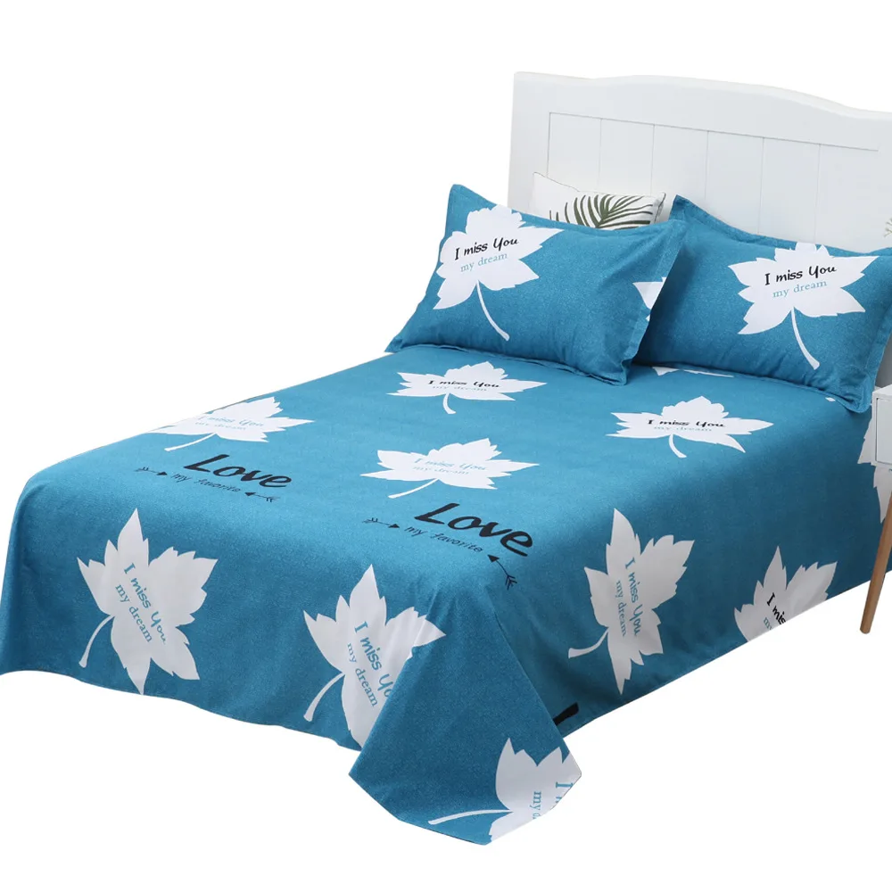 

230x230/210X230/150X230 Bed Sheet Animal Plant Flowers Active Print Dyeing Bed Sheets Home Bedroom Bed Supplies Bedsheet