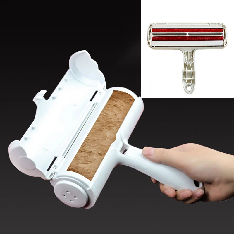 

Pet Hair Roller Remover Lint Brush Dog Cat Comb Tool Convenient Cleaning Dog Cat Fur Brush Base Home Furniture Sofa Clothes