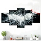 Настенная картина Бэтмен Темный рыцарь подъемы, художественные плакаты и принты на холсте, модульные картины для гостиной, рамка для домашнего декора, 5 шт.