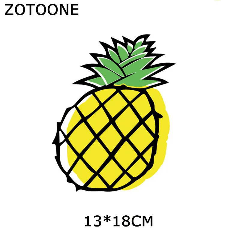 ZOTOONE фруктовые нашивки арбузная наклейка ананас для детей Железный На переноске