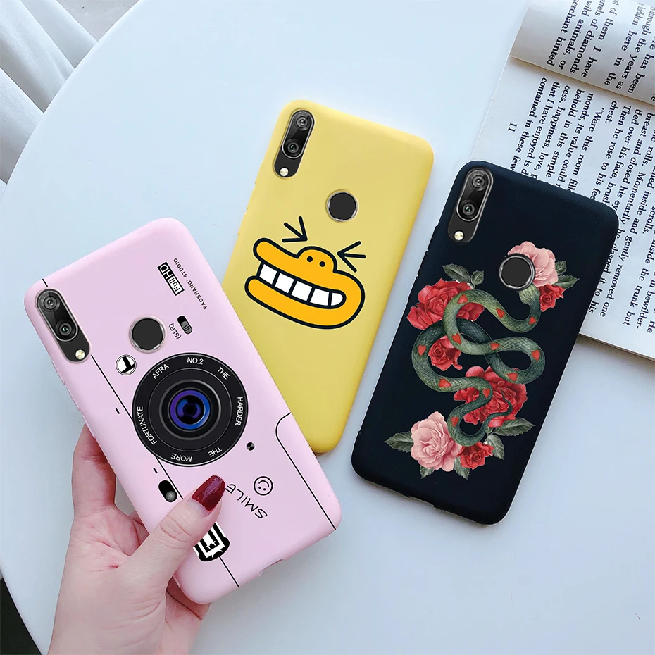 y7 2019 case daisy flower back cover for huawei y7 2019 dub lx1 silicone fundas soft tpu phone case for huawei y7 y 7 2019 coque free global shipping