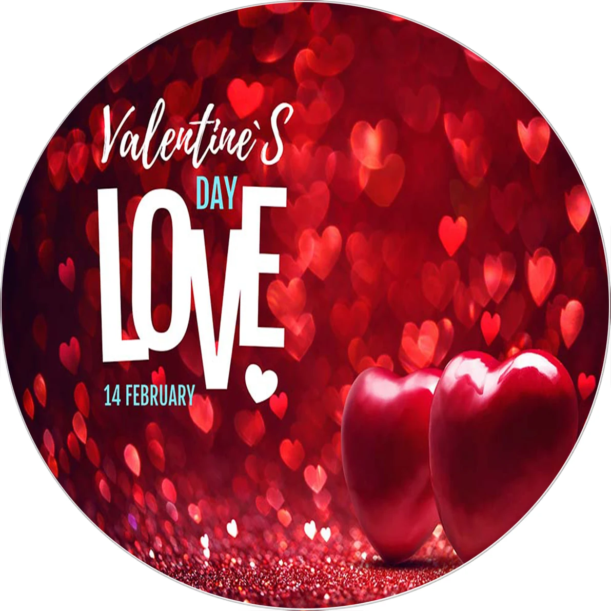 

Valentine's Day Photography Background Sweet Love Photos of Lovers on Special Days Bokeh Decorates The Photo Studio Vinyl Props