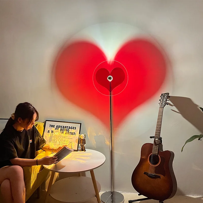 Ins Style-L&aacute;mpara creativa USB Plug-In Love, l&aacute;mpara de mesa de Ambiente, dormitorio, l&aacute;mpara de pie personalizada, decoraci&oacute;n art&iacute;stica en forma de coraz&oacute;n-0