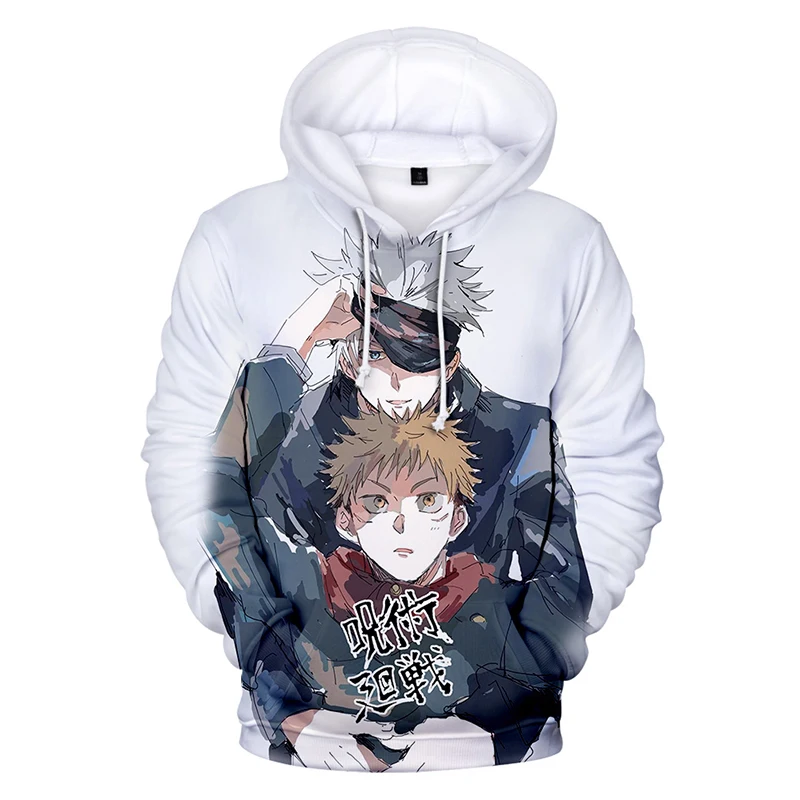 

kpop Hoodie 2021 Jujutsu Kaisen 3D Hoodie Sweatshirt Boysgirls Fashion Casual Pullover Anime Print Streetwear Oversized tops