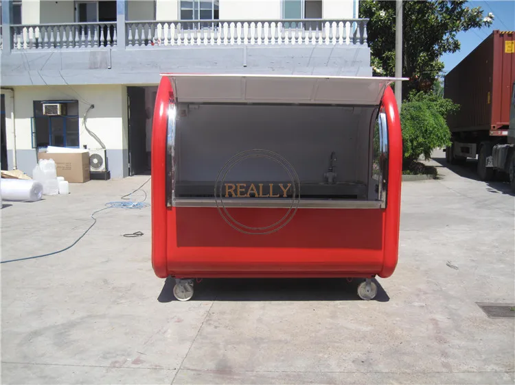 Регулируемая Мобильная тележка для еды небольшой мобильный трейлер с четырьмя