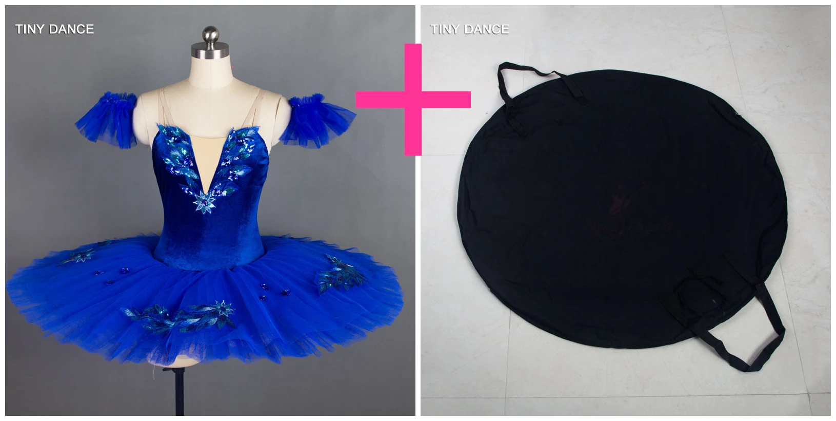 tutu and black bag 7 слоев жесткого тюля Королевский синий классический балетный костюм блинное платье-пачка профессиональные Балетные костюмы-пачки BLL027 - Цвет: tutu and black bag