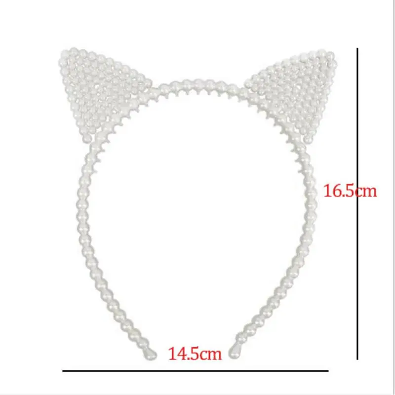 Повязка на голову с кошачьими ушками в Корейском стиле милые пластиковые зубья