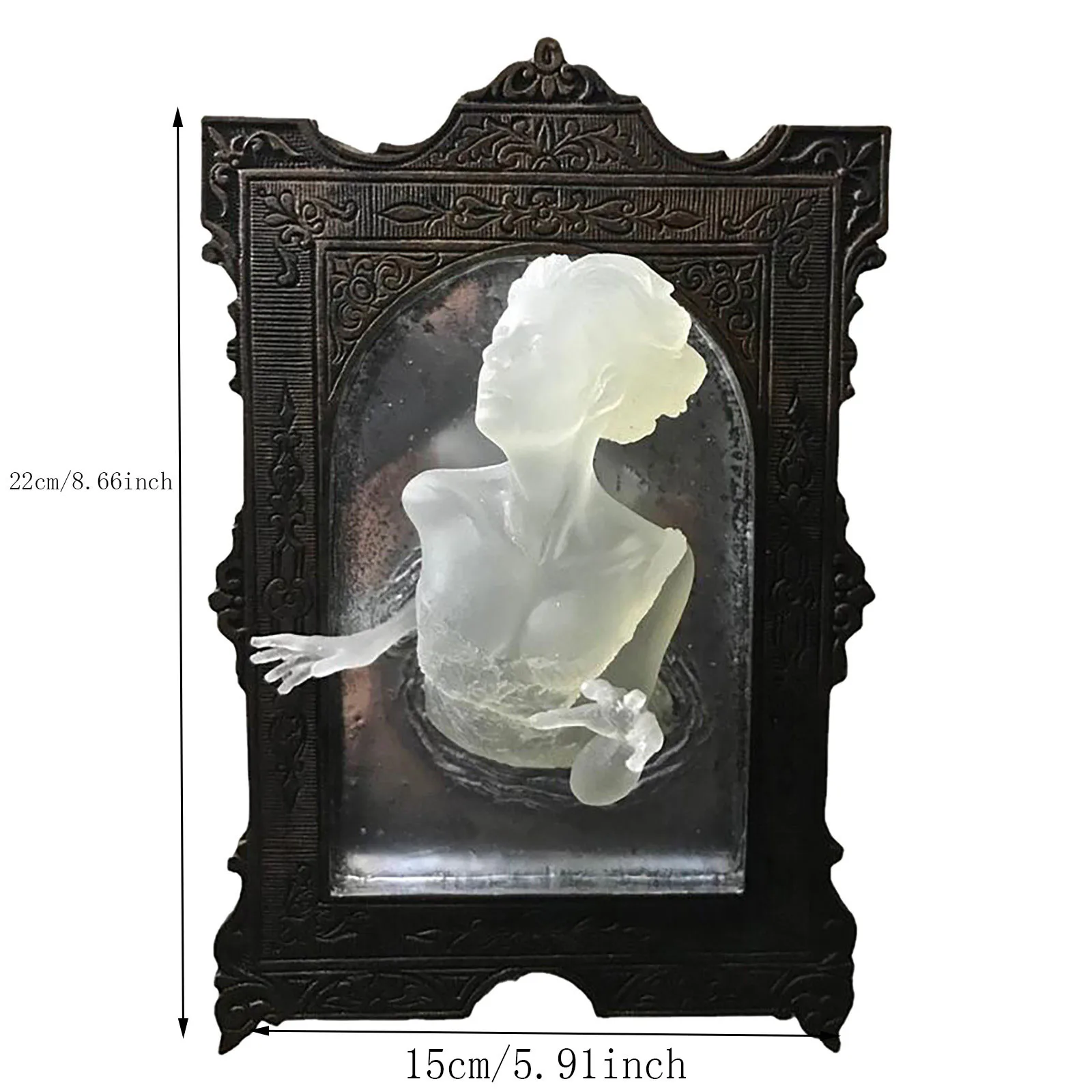 

Home Decor Spooky Wall Sculptures Ghosts Emerging From A Mirror Decoration Creative Home Decoration Accessories