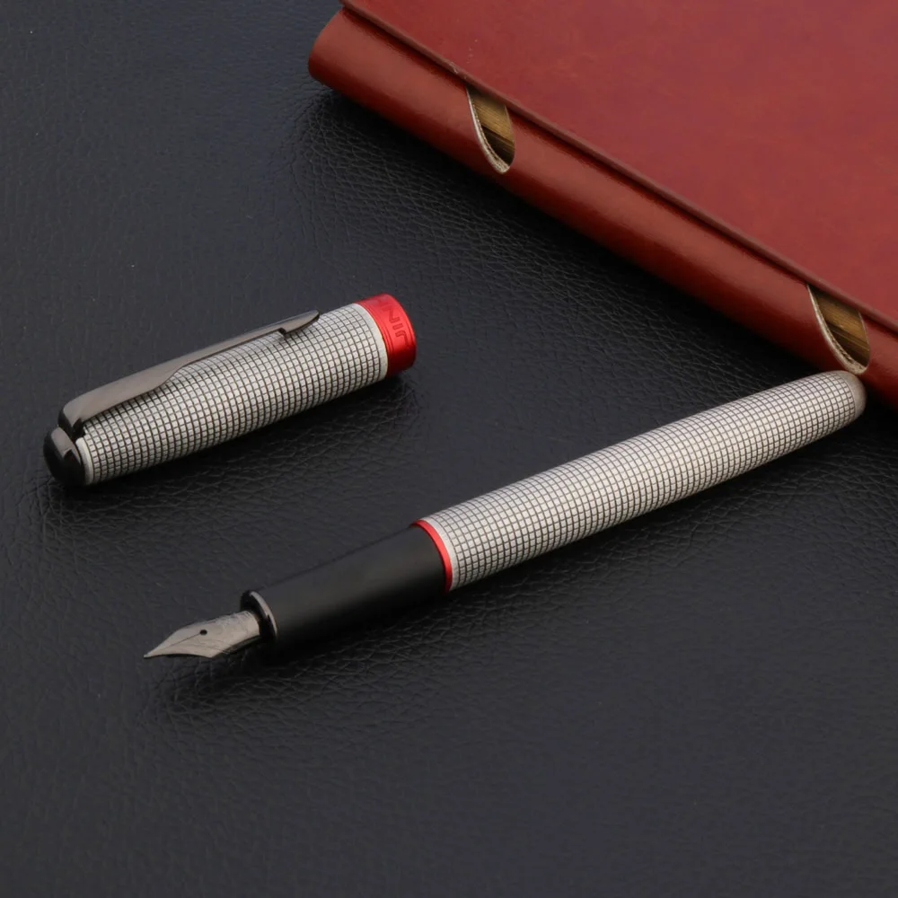 JINHAO 75 Роскошная качественная классическая перьевая ручка металлическая красная