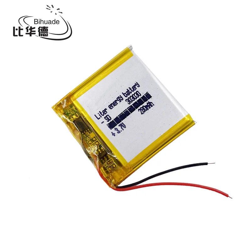 3 7 V 280mAH 303030 полимерный литий-ионный/литий-ионный аккумулятор для диктофона Smartband