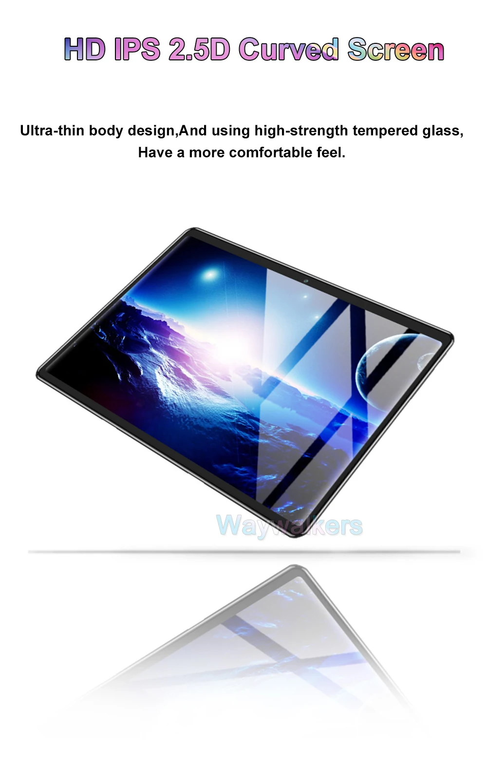 4G LET планшет 10,1-дюймовый планшеты Android 8.0 Octa core RAM 6 ГБ ROM 64 ГБ 1280* 800 Изогнутый экран WIFI GPS Dual SIM-карта телефонный звонок планшетный ПК 10+ подарок