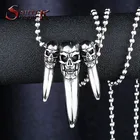 Стальной солдат Touch Золотой талисман Медвежонок коготь кулон ожерелье для мужчин Нержавеющая сталь Личность Мода Шарм цепь ювелирные изделия