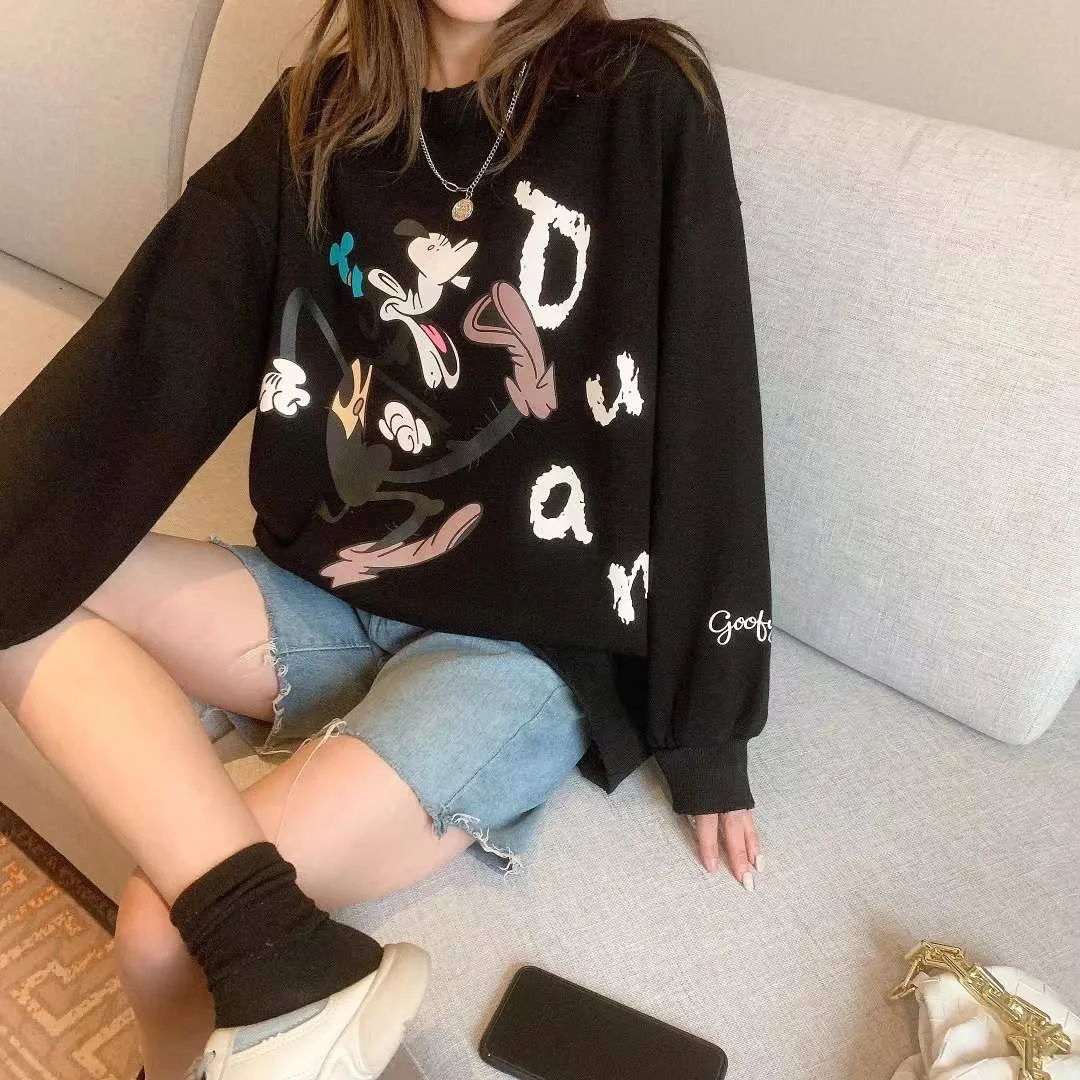 

2021 Spring Autumn Cotton Fashion Women Sweatshirt Hoodies Tops Jumper Clothes