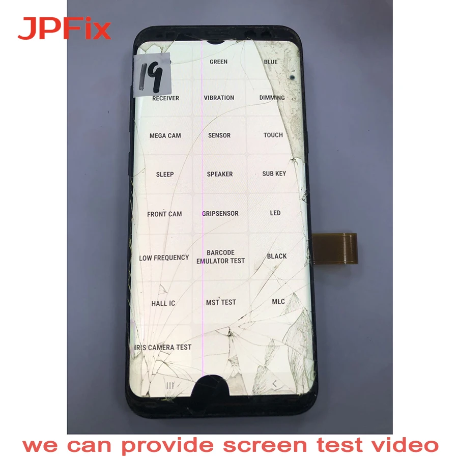JPFix Super AMOLED для Samsung Galaxy S8 Plus G955FD стекло Сломанный ЖК дисплей с сенсорным экраном в