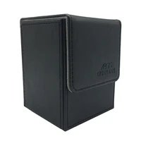 aegis guardian top loading leather card case deck box mtg pokemon yugioh tcg binders black 90