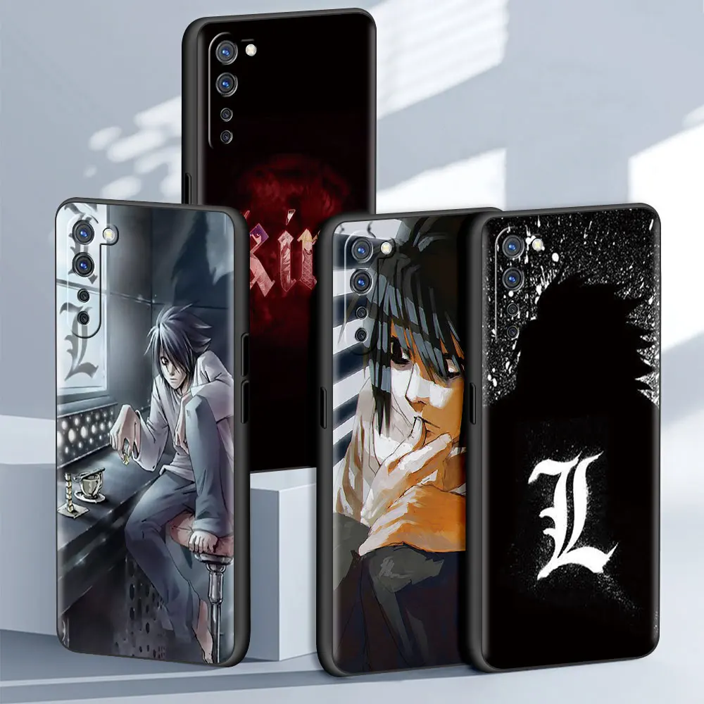 

Death Note L Lawliet Case For Oppo A53 A9 2020 A93 A52 Find X2 Lite Reno 4 3 6 F11 Pro A94 4G Ace A95 K9 A74 5G Soft TPU Cover