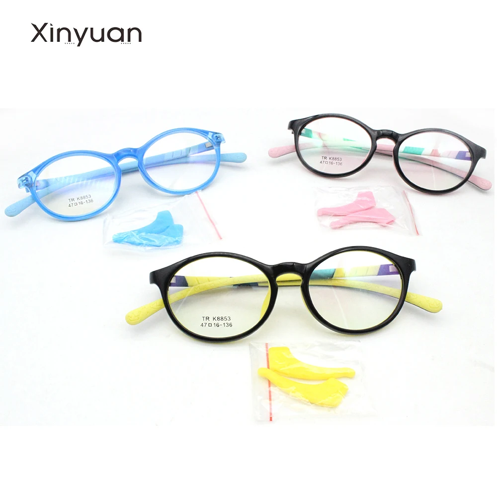 Гибкие детские очки 8853 для мальчиков и детей гибкие оправы TR оптическое стекло с