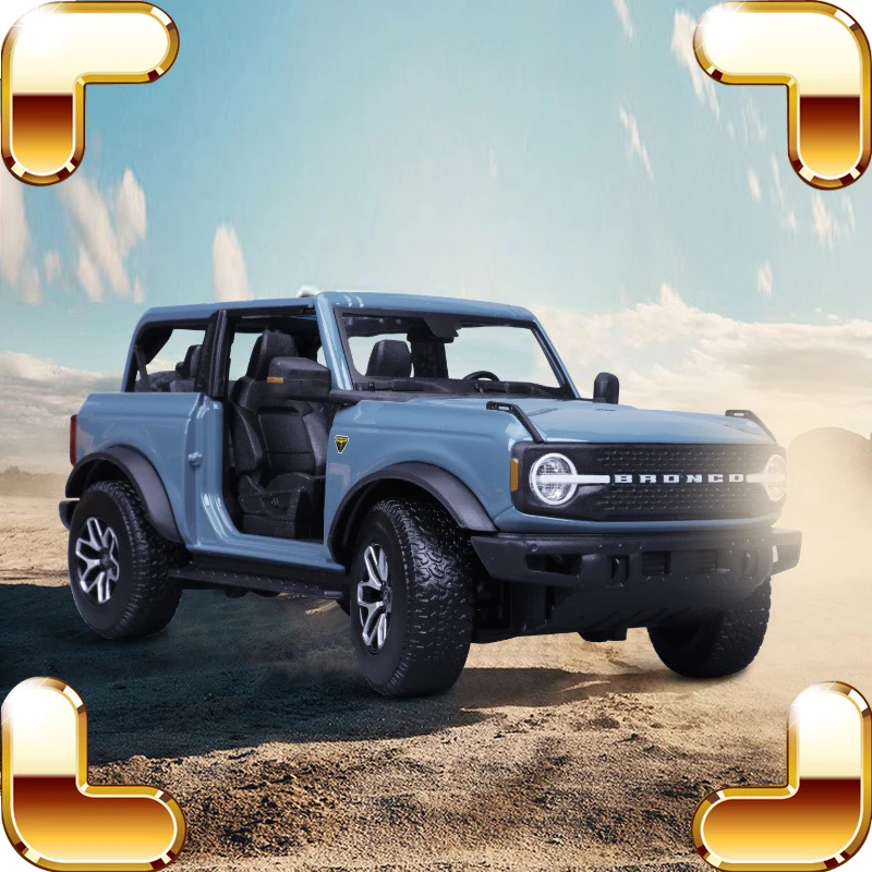 

New Arrival Gift Bronco Badlands 1/18 Metal Model Car Big Fan Collection Alloy SUV Vehicle Toys Simulation Present Showcase Item