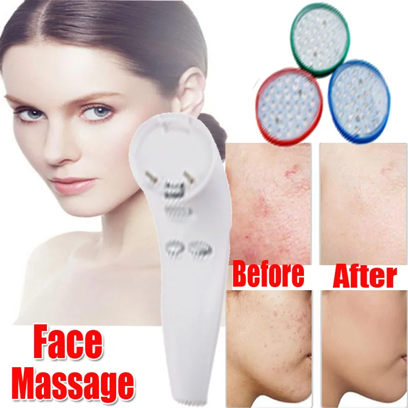 3 процедуры в 1 светодиодная световая терапевтическая система красный синий