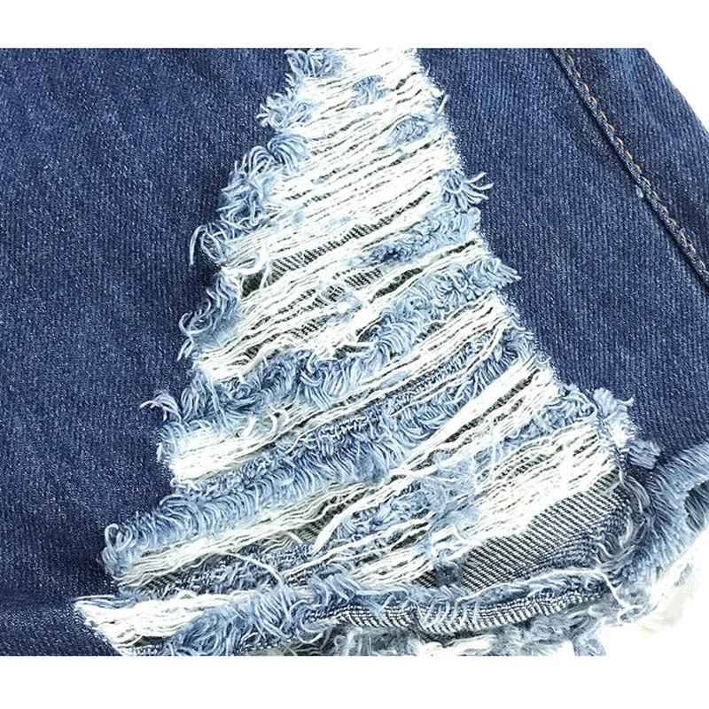 

New Sexy Ripped Jeans Shorts Women High Waist Shorts Street Fashion Hole Denim Shorts Nightclub Summer Women's Shorts