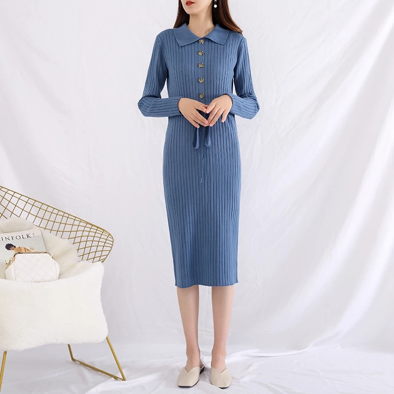 ALKMENE2019 Осенняя новая продукция длинная трикотажная кукольная водолазка с