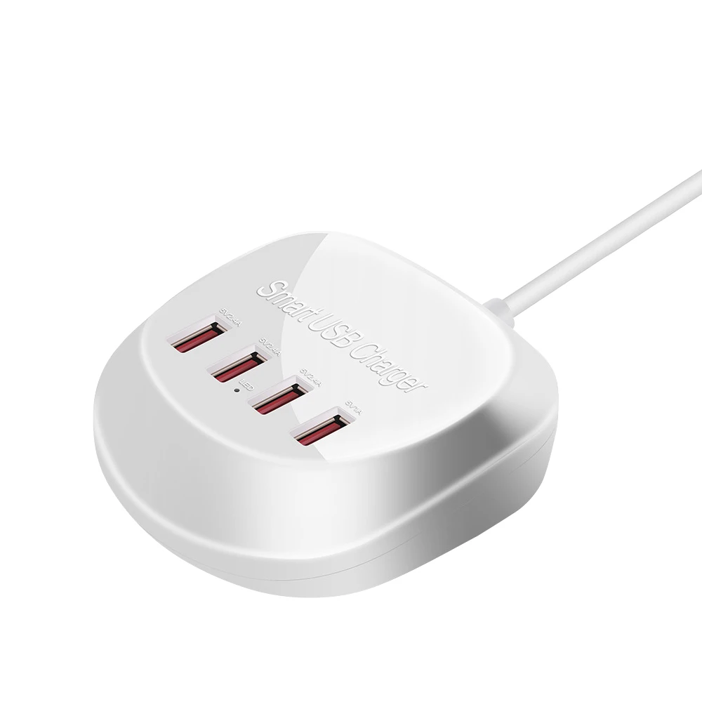 WLX-T3 Смарт многопортовое USB быстрое зарядное устройство Портативный четыре порта