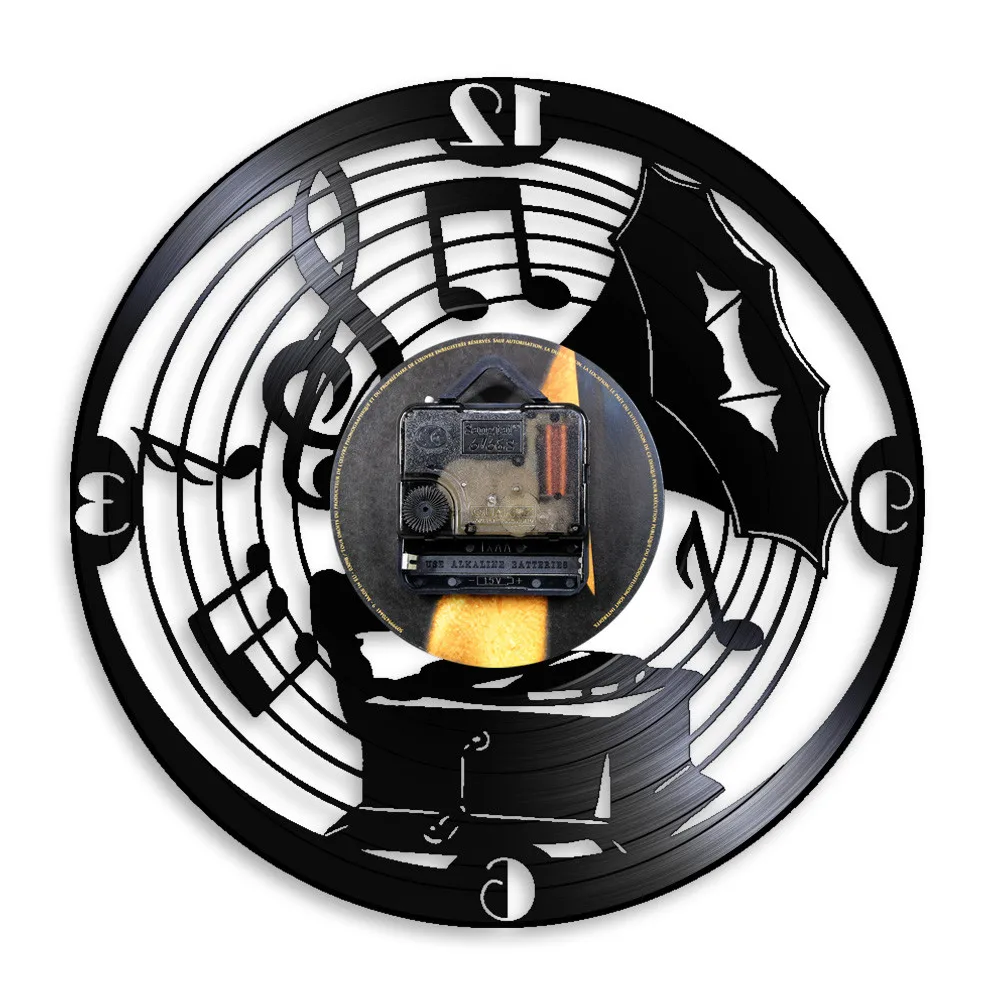 Антикварные граммофоны простыни музыка ноты ретро классические настенные часы