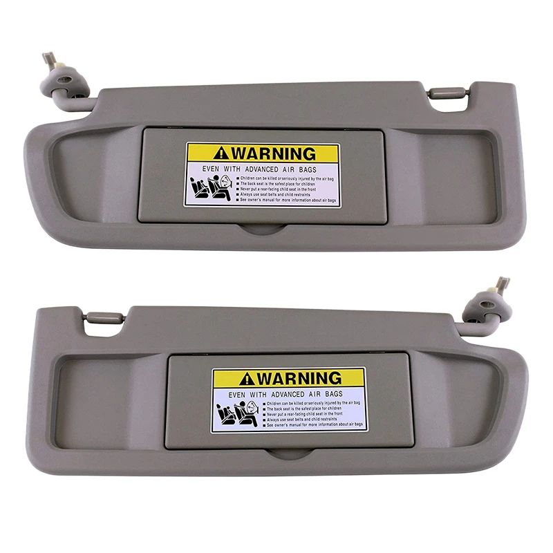 

Left Driver and Right Passenger Side Warm Gray (Medium Gray) Sun Visor Pair for Honda Civic 2009-2011 83280-SNA-A01ZE