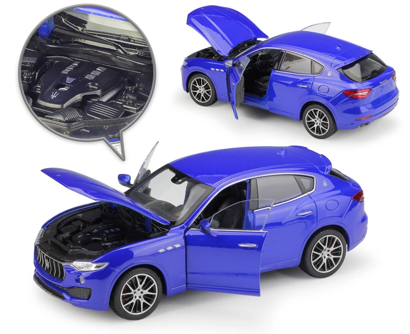 Модель автомобиля Welly Diecast масштаб 1:24 машинки игрушки внедорожник Maserati Levante