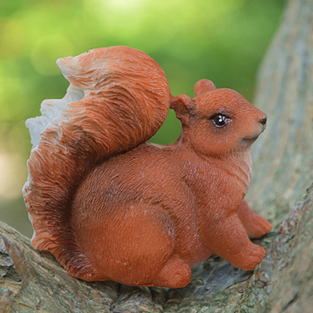 Статуэтка из коричневой белки украшение стола для дома и офиса | Дом сад