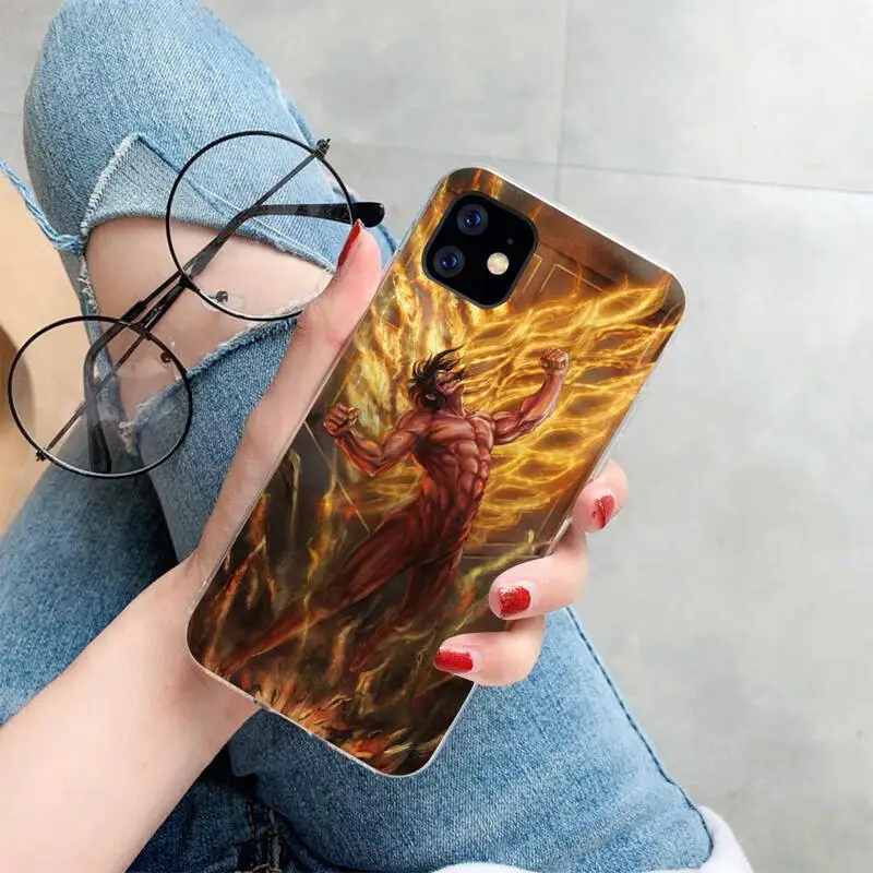 NBDRUICAI атака на Титанов аниме ТПУ Черный чехол для телефона Корпус iPhone 11 pro XS MAX 8 7 6 6S
