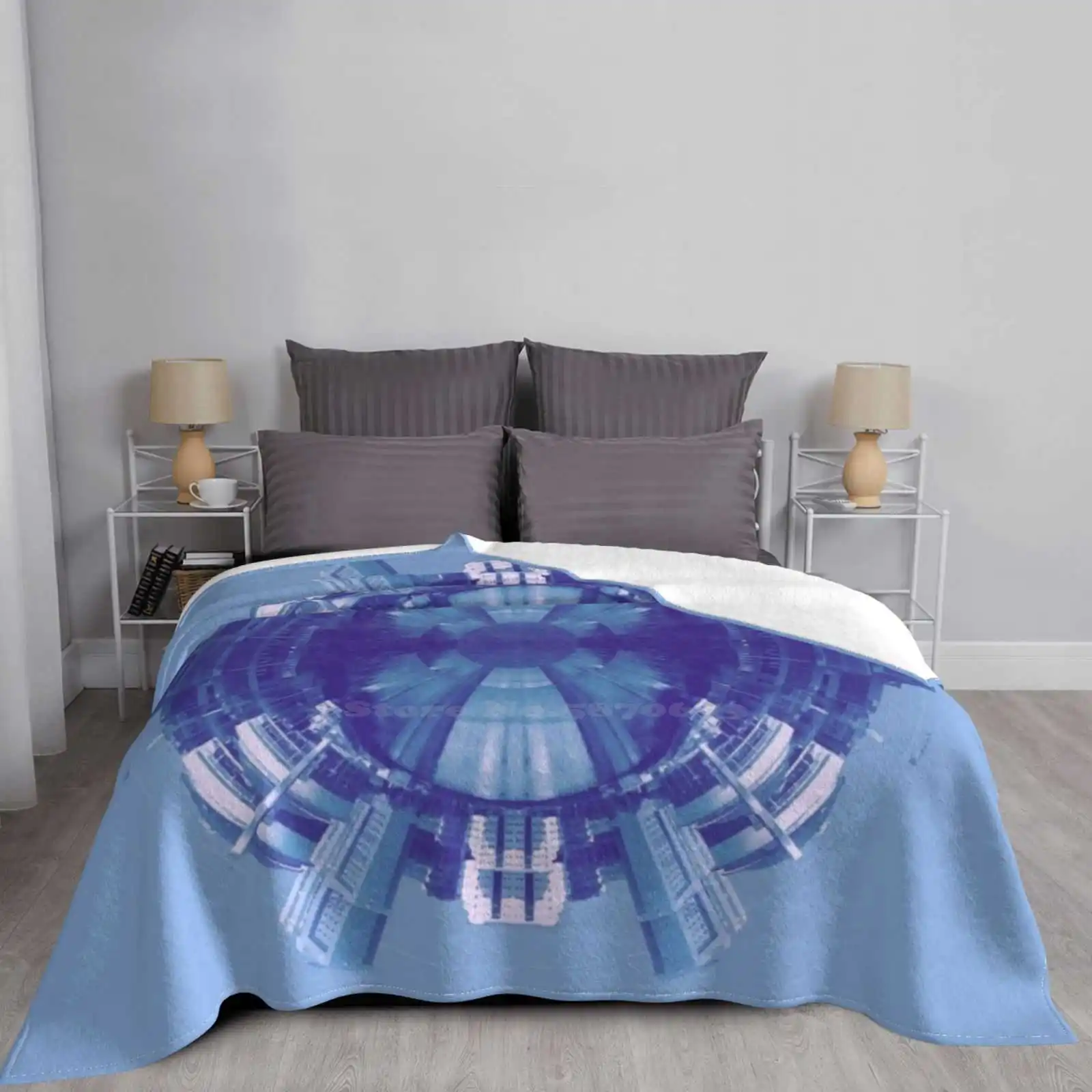 Новое поступление модное фланелевое одеяло для отдыха поездки в город Нью-Йорк |