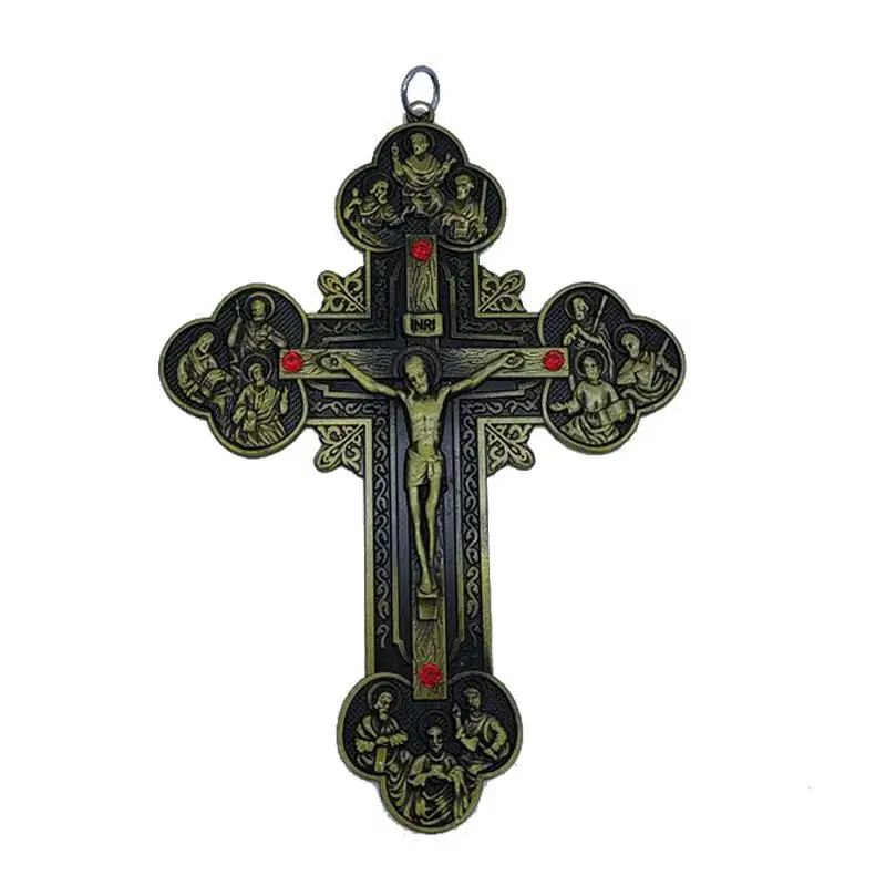 

12pcs per lot Cross Catholic Church religious icons of Jesus Christ hanging in the main office home security safe gift