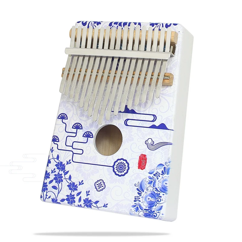 KERUS Kalimba 17 клавиш цветной деревянный портативный Пальчиковый пианино подарки для