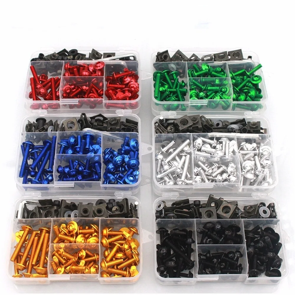 

Motorcycle Accessories CNC Aluminum Full Fairing Bolt Kits Bodywork Screws Fit For YAMAHA YZF R1 R1M R15 R25 R3 R6 R125 R15 R25