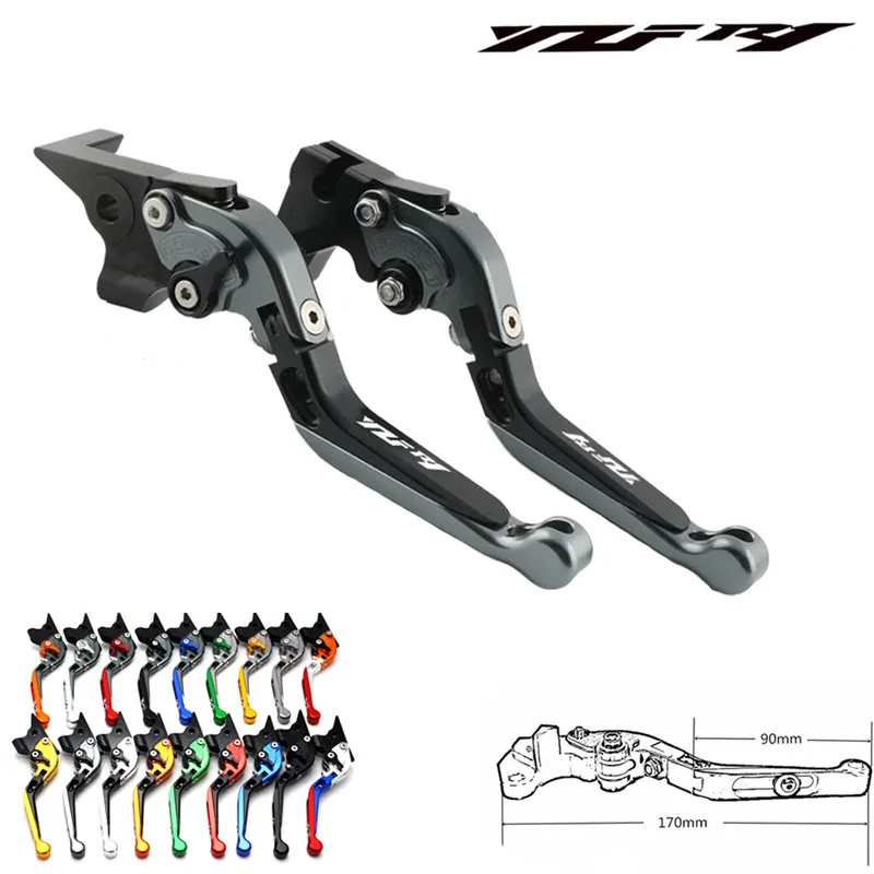 С логотипом (YZF R1) красный + титан CNC новые регулируемые рычаги тормозного