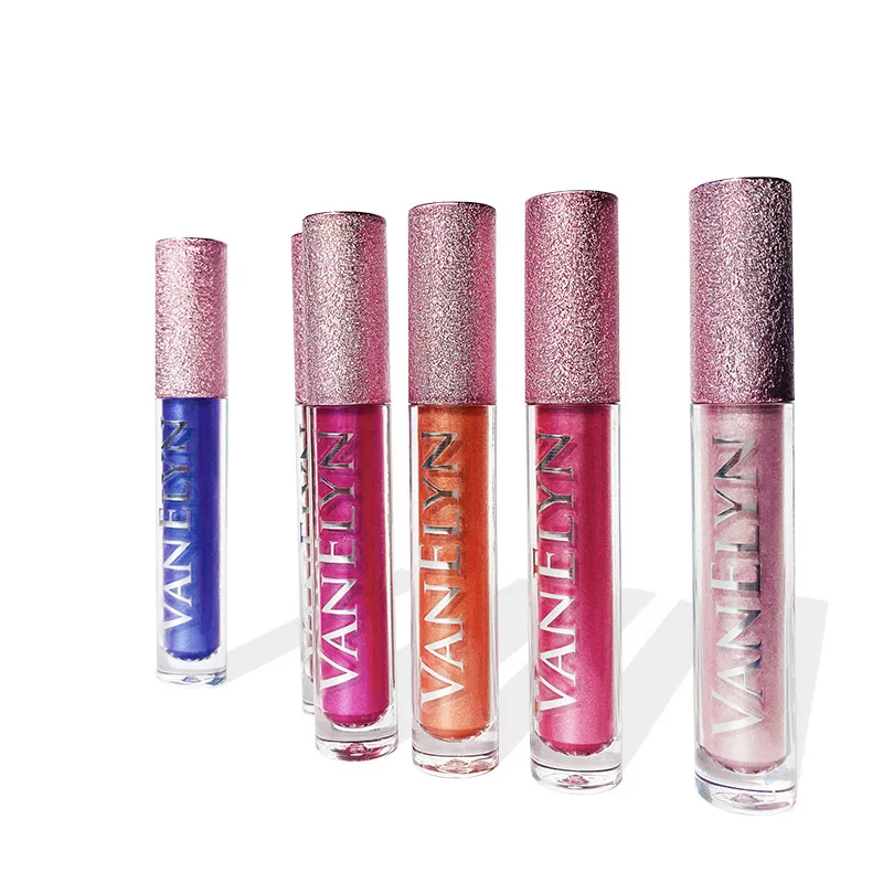 Блестящий Блеск для губ 1 шт. топпер хайлайтер тени не липкие отражающие