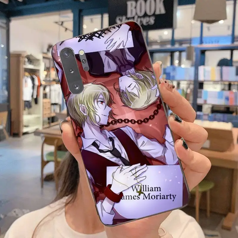 Чехол для телефона с аниме Moriarty the Patriot Samsung Galaxy Note20 ultra 7 8 9 10 Plus lite M51 M21 M31S J8 2018 Prime -