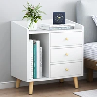 nordic furniture night stand with drawers cabinet home living room hallway for the bedroom nightstands household cupboard 62cm