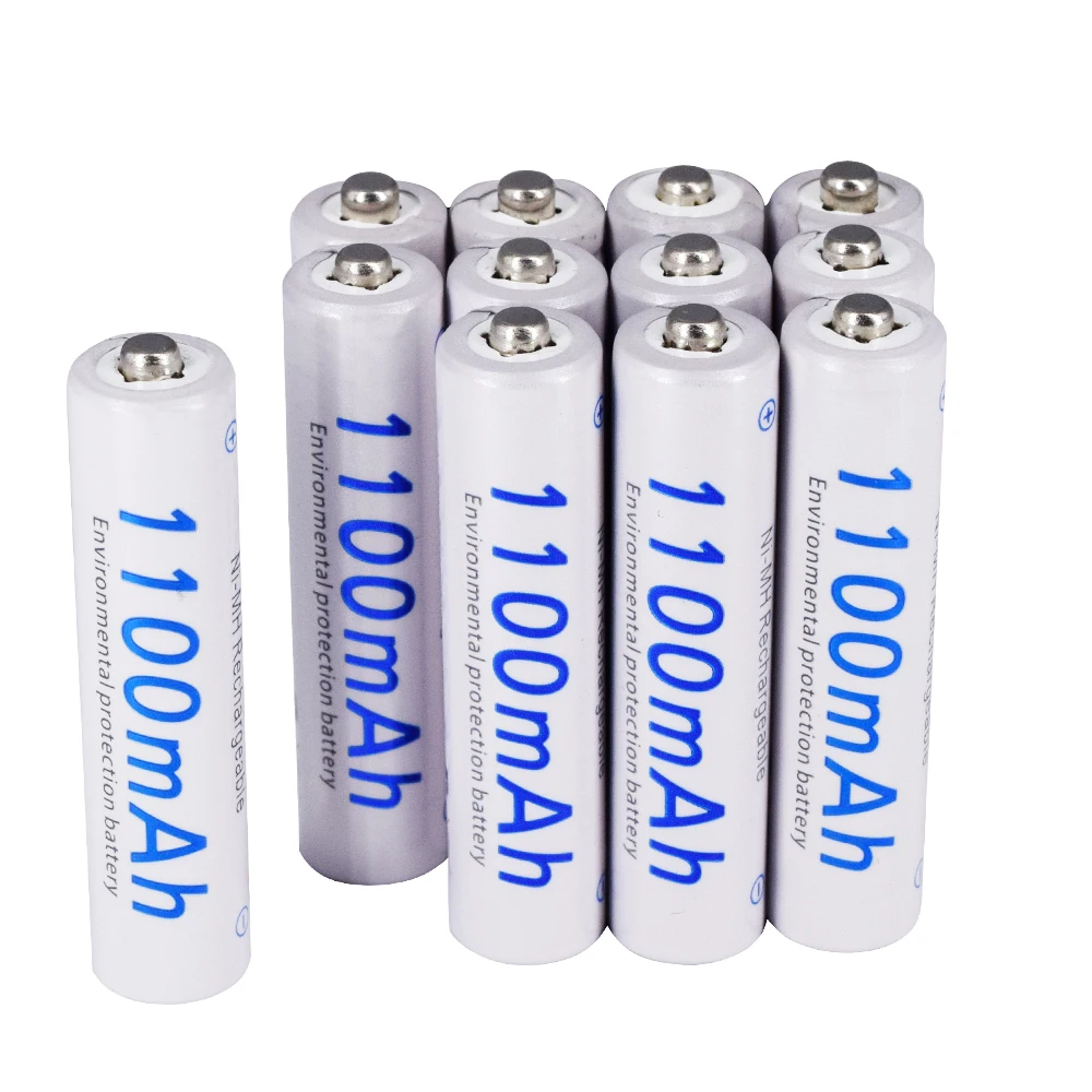 

6pcs 1100mAh 1.2v AAA rechargeable battery for LED light Toy placement battery for camera MP3 mp4 microphone