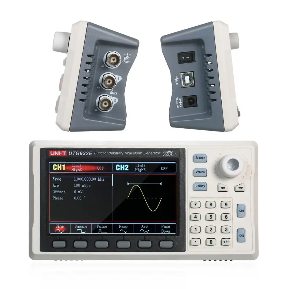 Uni-T UTG932E UTG962E функциональный одноканальный генератор 30 МГц 60 двухканальный