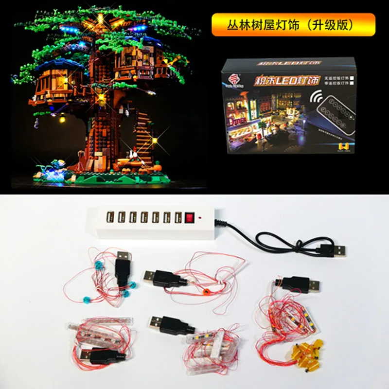 Kit de luces LED para el hogar, conjunto de iluminaci&oacute;n para el &aacute;rbol de la serie Ideas 21318, no incluye el modelo-4