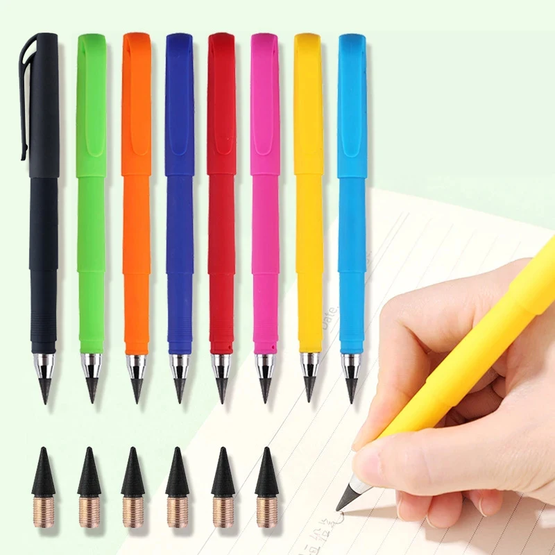 

10 Colors Eternal Pencil Unlimited Writing HB Magic Erasable Pencil No Ink Pen for Art Painting Drawing Office School Supplies