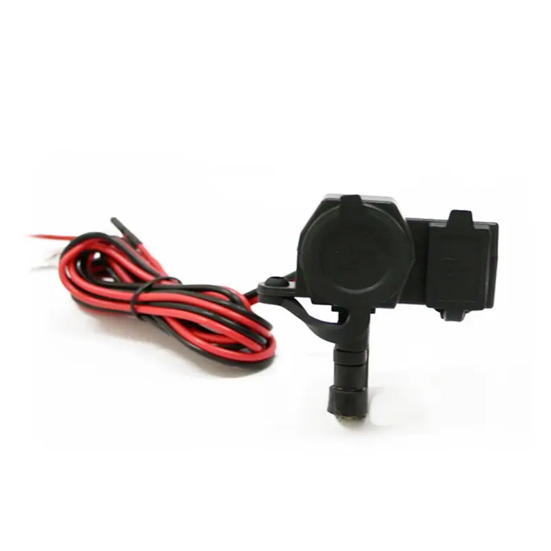12В-24В двойной USB мотоцикл руль зарядное устройство адаптер водонепроницаемый