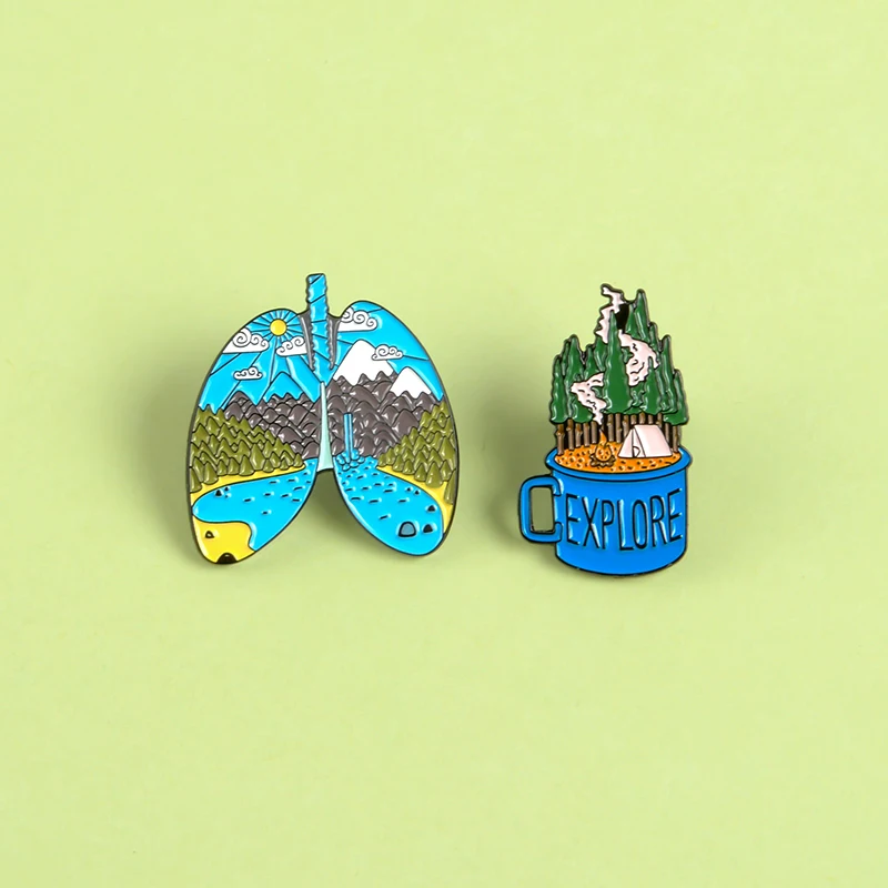 Эмалированная брошь натуральная эмалированная для защиты от солнца неба |