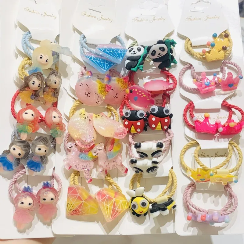 10 шт./компл. Детские резинки для волос с динозавром | Аксессуары одежды