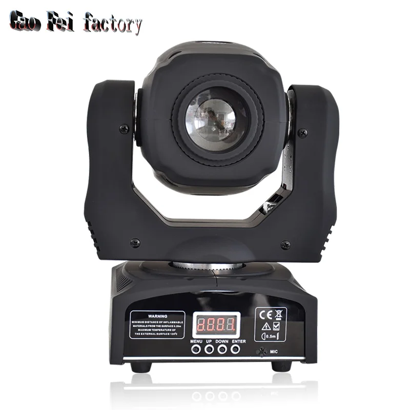 Светодиодный прожектор с движущейся головкой 60 Вт 8Gobos 7 цветов мобильный мини для