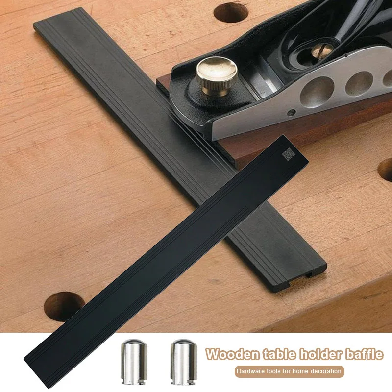 

Woodworking Planing Stop Bench Safety Push Block Workbench Miter Bars Table Accessories for Woodworker 19/20mm Dog Hole EF