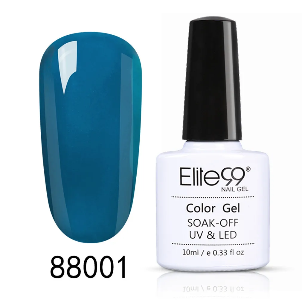 88001 Elite99 10 мл сменный Гель-лак для нейл-арта мрамор Halo эффект гель Перманентный лак для ногтей замачиваемый маникюрный гель для ногтей лак - Цвет: 88001