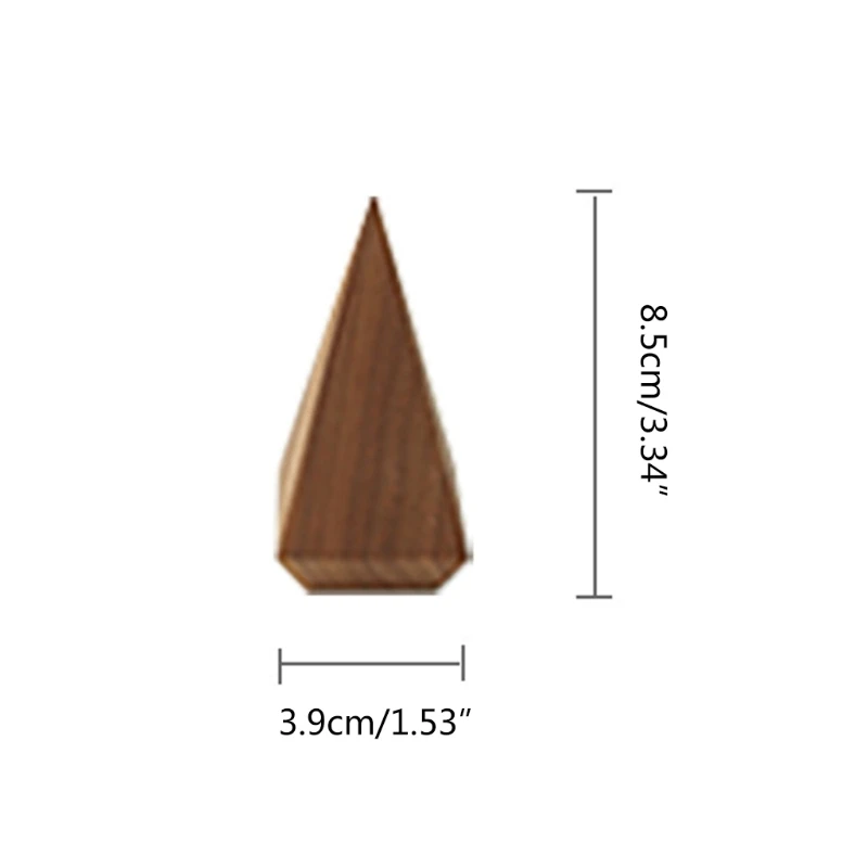 

85LB Natural Wood Cone Rings Holder Finger Ring Storage Rack Jewelry Display Stand Organizer